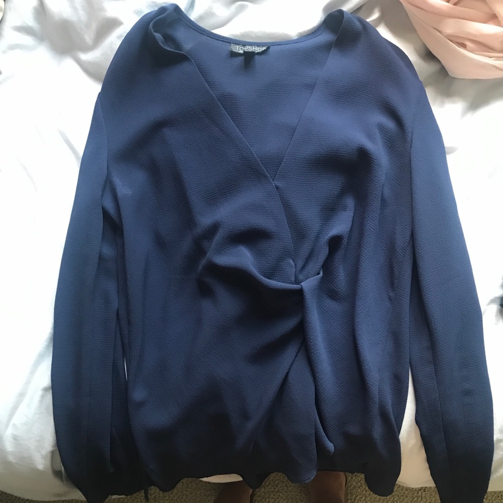 Top navy work shirt